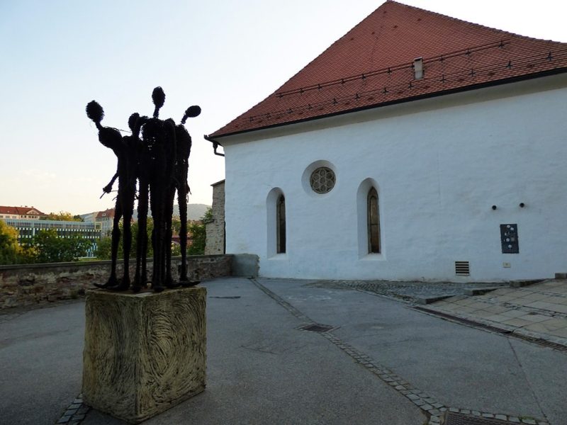 maribor marburgo slovenia quartiere ebraico resti sinagoga e monumento