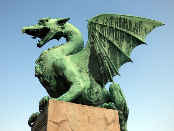 ponte dei draghi lubiana simbolo capitale slovenia