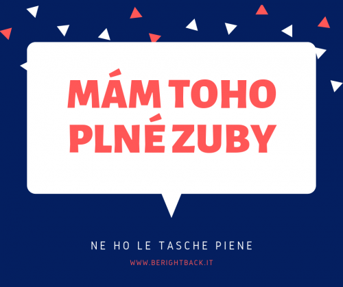 mam toho plne zuby espressione ceco ne ho le tasche piene espressione in lingua ceca